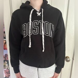 Black Boston Sweatshirt